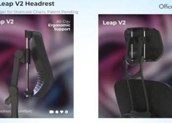 OfficeLogixShop Unveils Leap V2 Headrest: A Notable Addition for Steelcase Chairs, Utility Patent Pending