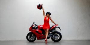 Silvia Rizzo & Ducati She Rides Like She Means It, and She Does