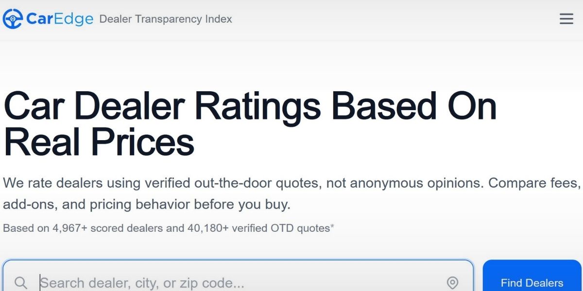 CarEdge Launches ‘Dealer Transparency Index’ to Highlight Real Pricing Behavior and Empower Consumers