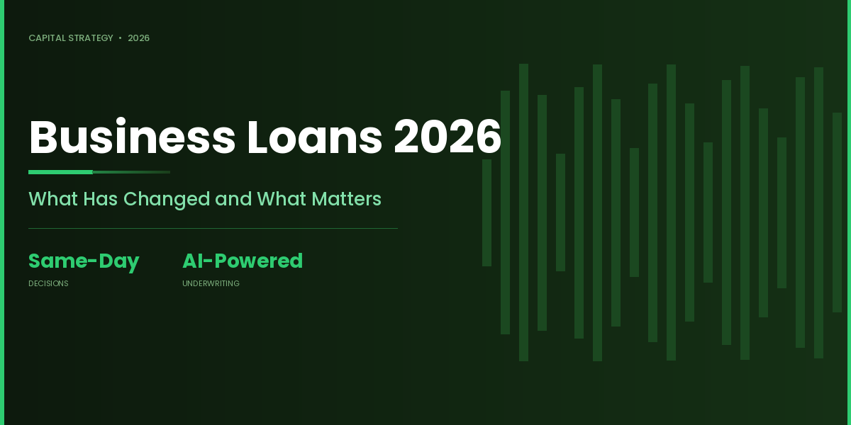 How Business Lending Has Changed and How to Use Capital to Scale