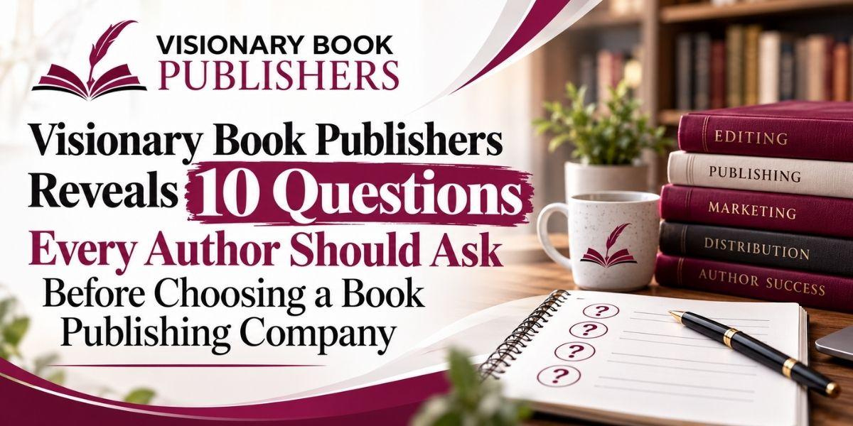 Visionary Book Publishers Reveals 10 Questions Every Author Should Ask Before Choosing a Book Publishing Company